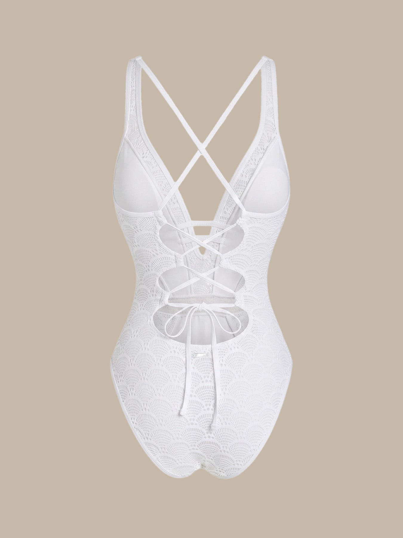 Women Knitted Polyester One Pieces Swimwear Sustainable One-Pieces - BERLOOK