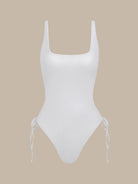 Women Knitted Polyester One Pieces Swimwear White Sustainable One-Pieces - BERLOOK