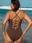 Women Knitted Polyester Plus Size One-Pieces Sustainable Plus Size One-Pieces - BERLOOK