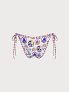 Women Knitted Polyester Printed Bikini Bottoms Sustainable Bikinis - BERLOOK