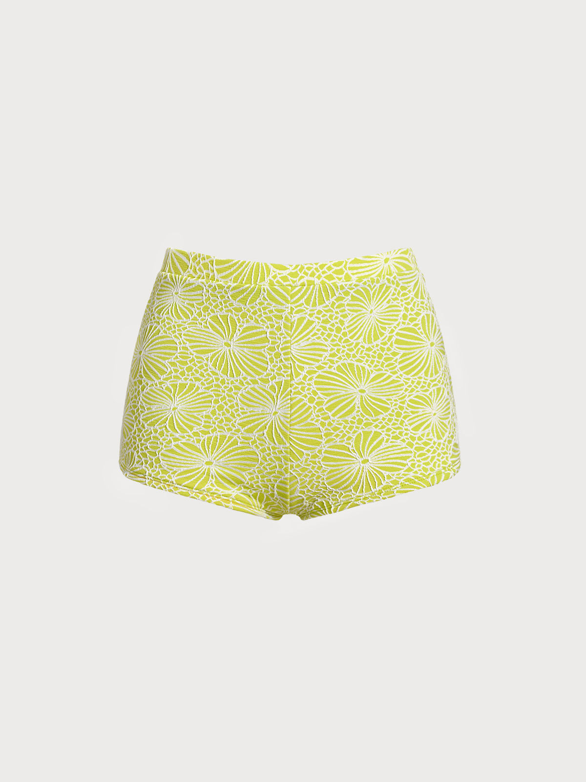 Women Knitted Polyester Surfing Bottoms Light Green Sustainable Surfing Clothes - BERLOOK