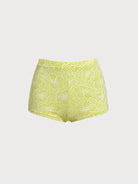 Women Knitted Polyester Surfing Bottoms Light Green Sustainable Surfing Clothes - BERLOOK