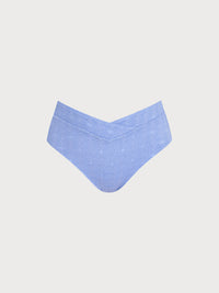 Women Knitted Polyester Tankini Bottoms Blue Sustainable Plus Size Tankinis - BERLOOK
