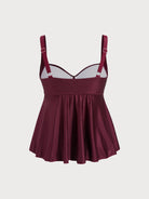 Women Knitted Polyester Tankini Tops Sustainable Plus Size Tankinis - BERLOOK