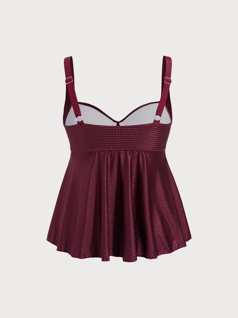 Women Knitted Polyester Tankini Tops Sustainable Plus Size Tankinis - BERLOOK