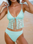 Women Knitted Polyester Tankini Tops Sustainable Tankinis - BERLOOK