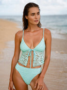 Women Knitted Polyester Tankini Tops Sustainable Tankinis - BERLOOK