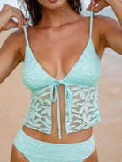 Women Knitted Polyester Tankini Tops Sustainable Tankinis - BERLOOK
