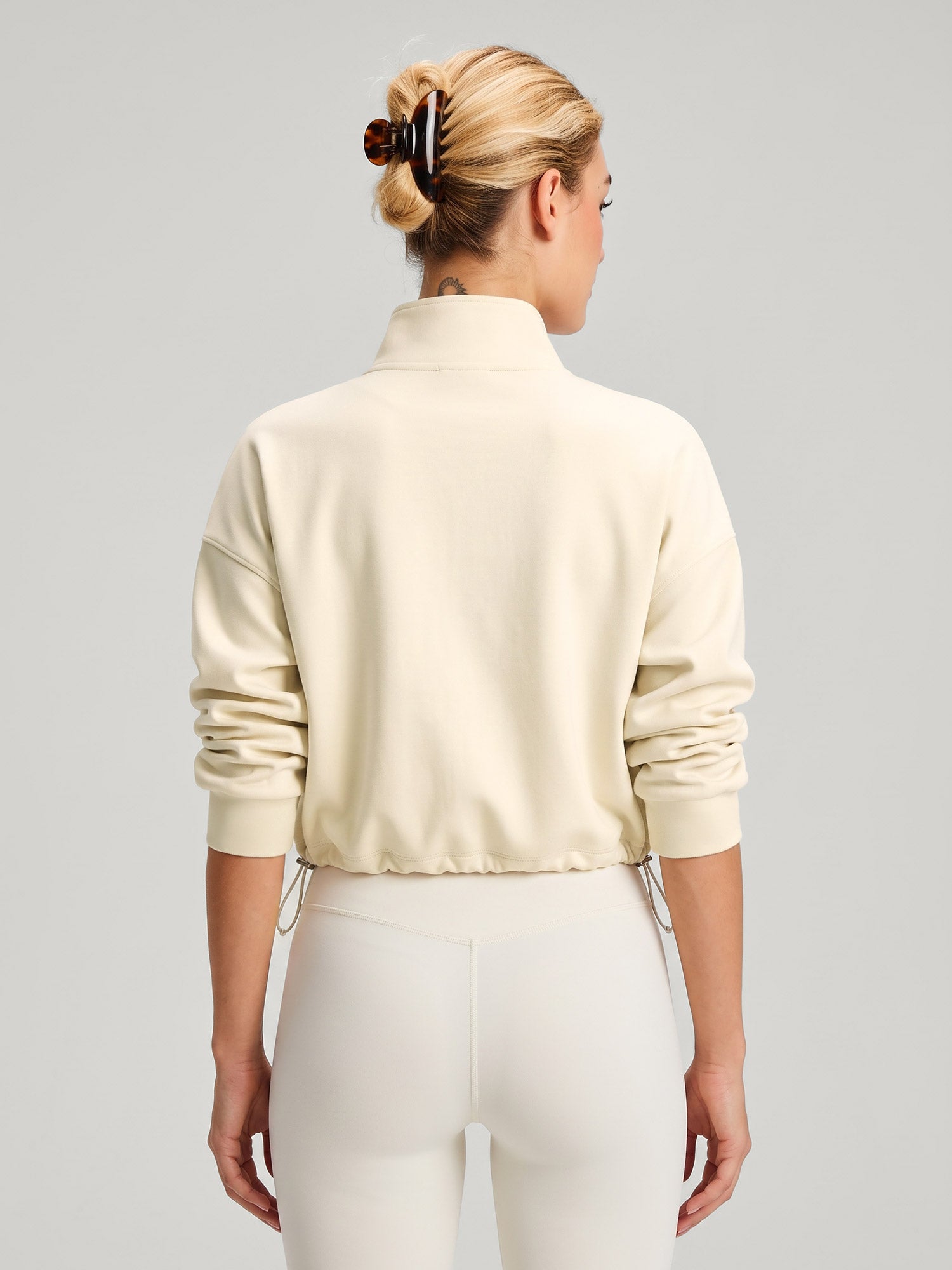 Women Knitted Polyester Yoga Long Sleeve Tops Sustainable - BERLOOK