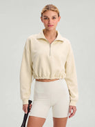 Women Knitted Polyester Yoga Long Sleeve Tops Sustainable - BERLOOK