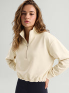 Women Knitted Polyester Yoga Long Sleeve Tops Sustainable Yoga Tops - BERLOOK