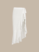 Women  knitted Rayon Cover-ups White Sustainable Cover-ups - BERLOOK