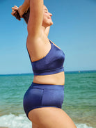 Women Knitted Spandex nylon blend Bikini Bottoms Sustainable Plus Size Bikinis - BERLOOK