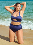 Women Knitted Spandex nylon blend Bikini Bottoms Sustainable Plus Size Bikinis - BERLOOK
