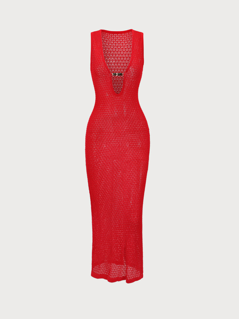 Women Knitted Viscose blended Cover ups Sustainable Cover-ups - BERLOOK
