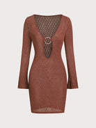 Women Knitted Viscose blended Cover ups Sustainable Cover-ups - BERLOOK