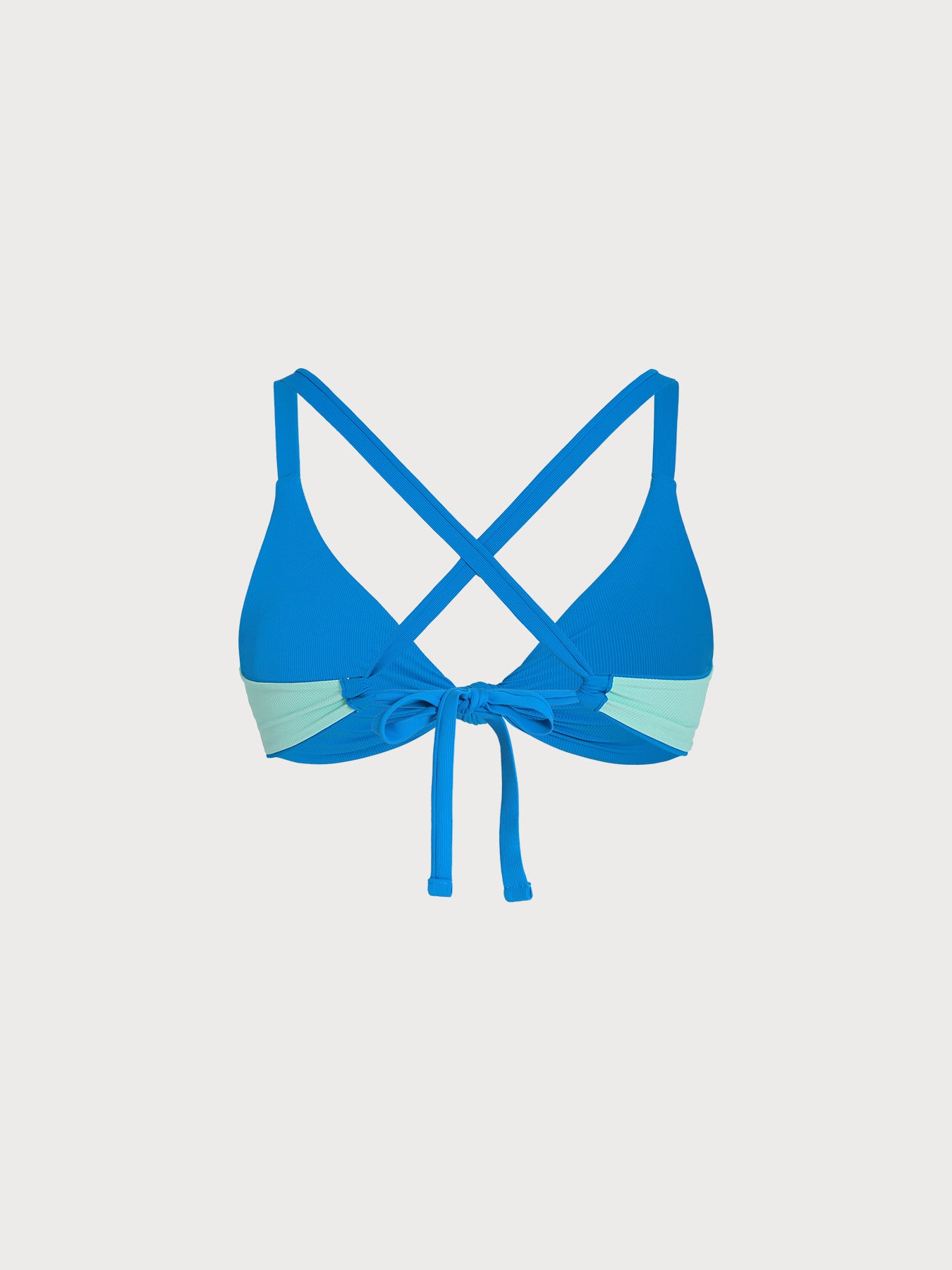 Women Plus Size Knitted Nylon Bikini Tops Sustainable Plus Size Bikinis - BERLOOK