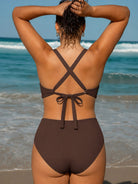 Women Plus Size Knitted Nylon Bikini Tops Sustainable Plus Size Bikinis - BERLOOK
