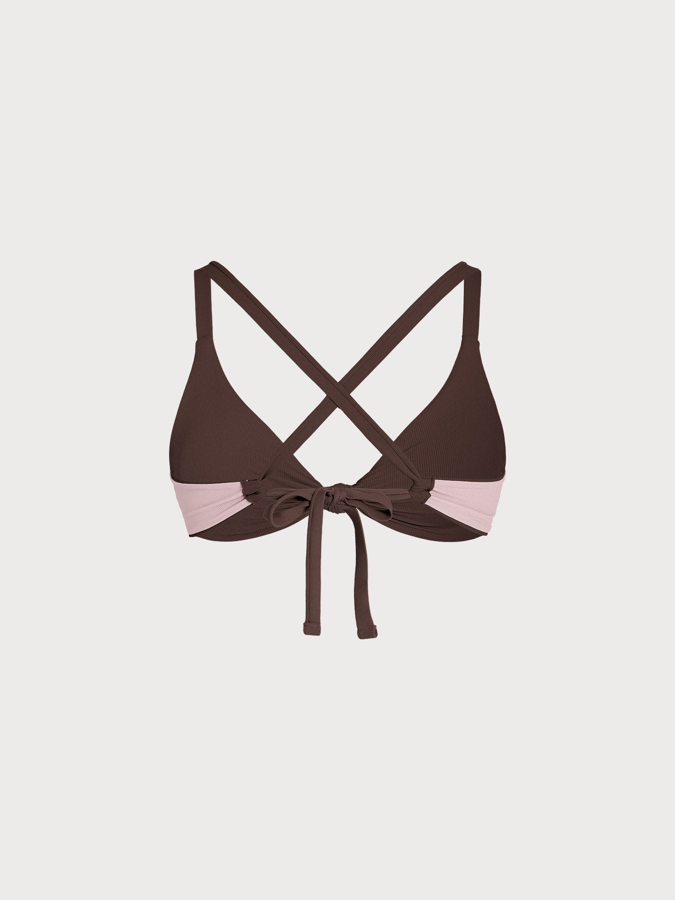Women Plus Size Knitted Nylon Bikini Tops Sustainable Plus Size Bikinis - BERLOOK