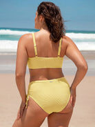 Women Plus Size Knitted Nylon Bikini Tops Sustainable Plus Size Bikinis - BERLOOK
