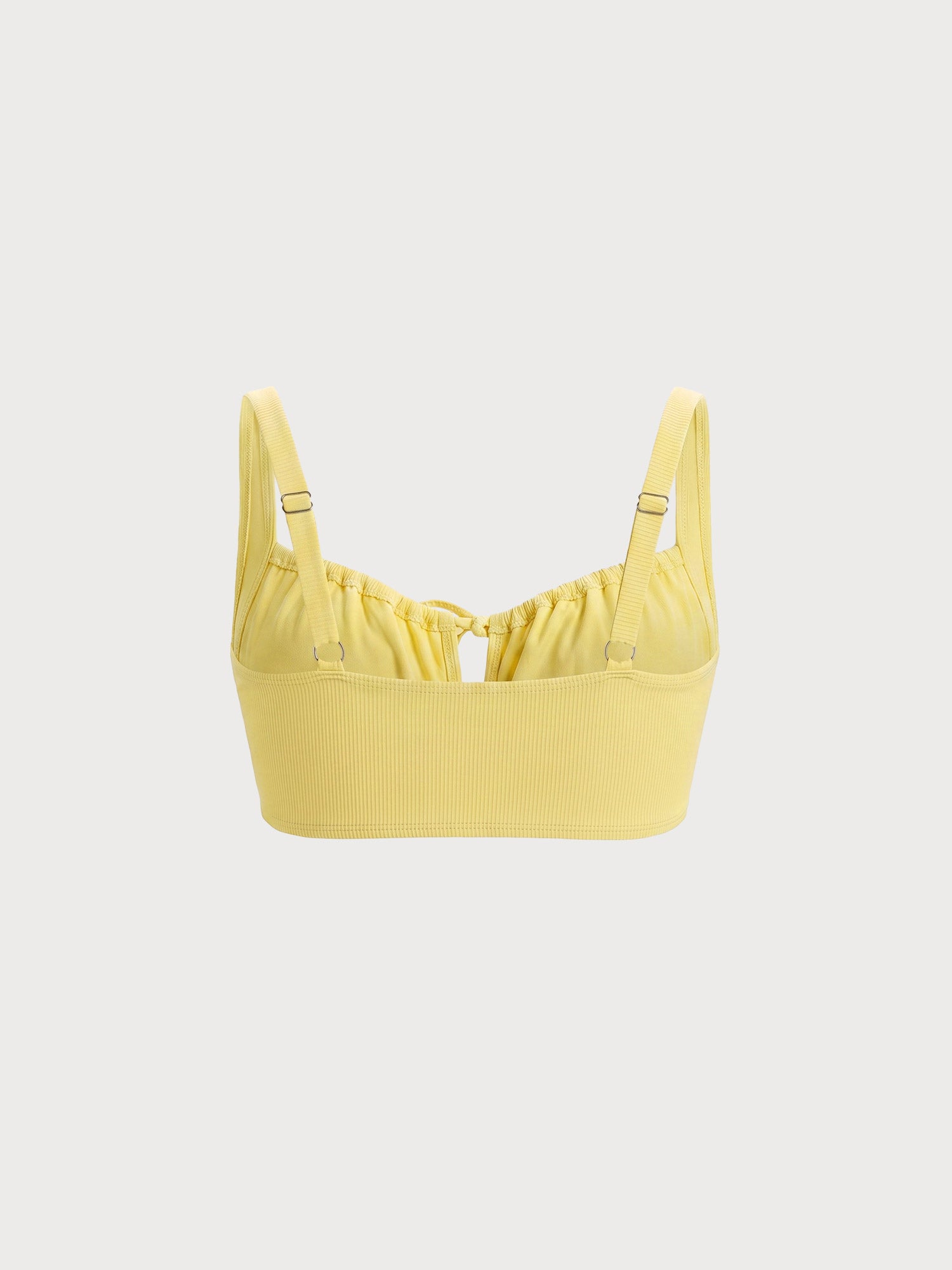 Women Plus Size Knitted Nylon Bikini Tops Sustainable Plus Size Bikinis - BERLOOK