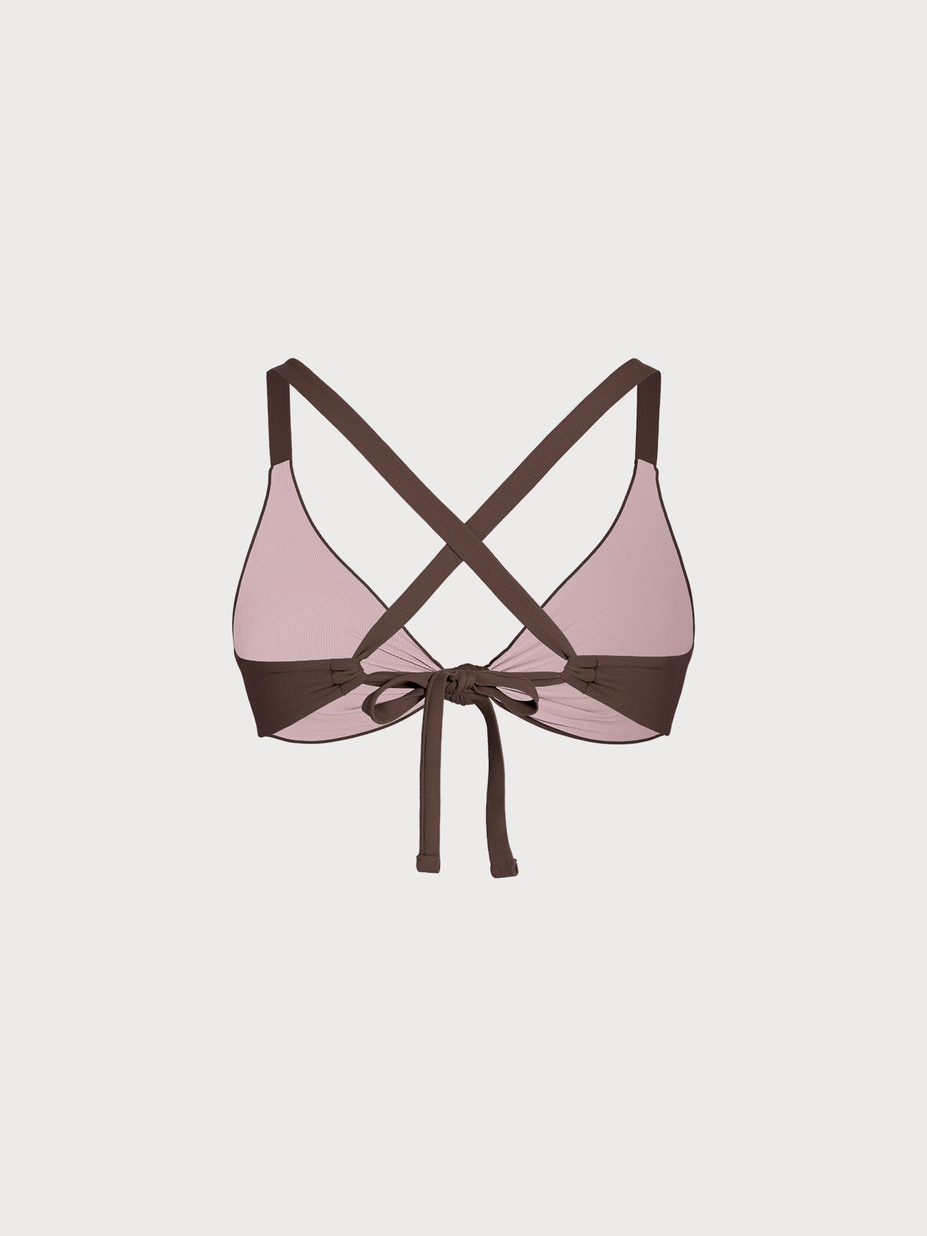 Women Plus Size Knitted Nylon Bikini Tops Sustainable Plus Size Bikinis - BERLOOK
