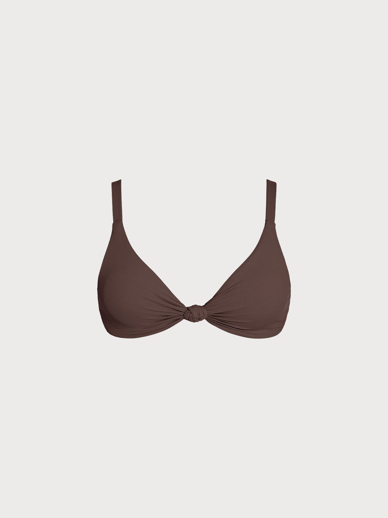 Women Plus Size Knitted Nylon Bikini Tops Sustainable Plus Size Bikinis - BERLOOK