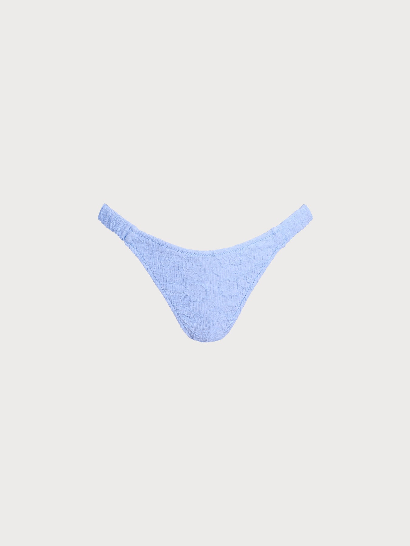 Women Woven Nylon Bikini Bottoms Light Blue Sustainable Bikinis - BERLOOK