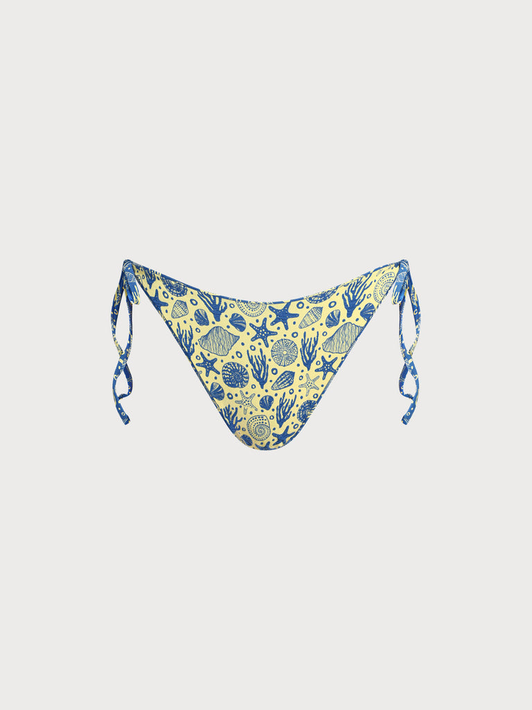 Women Woven Polyester Blended Bikini Bottoms Sustainable Bikinis - BERLOOK