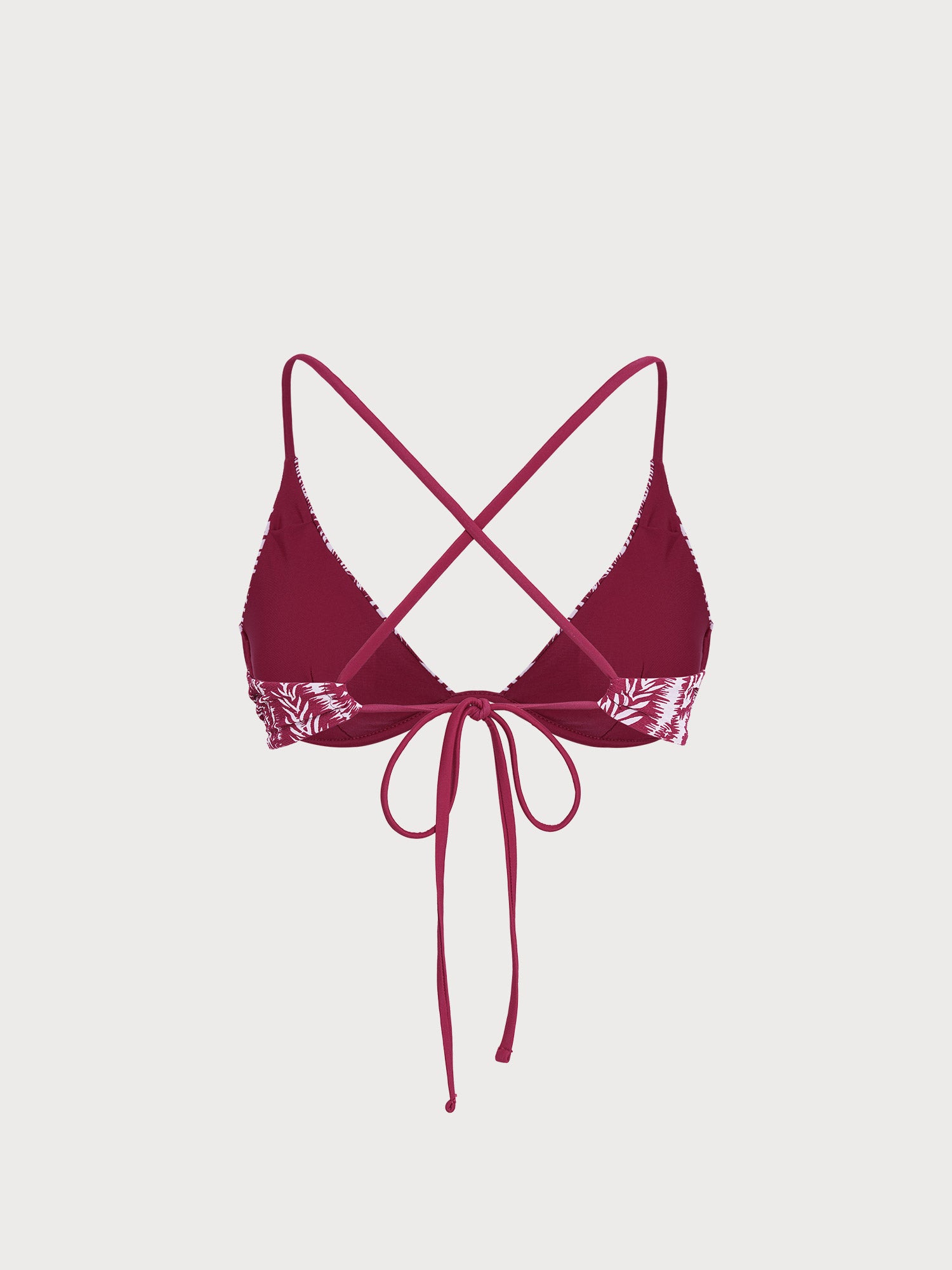 Women Woven Polyester Blended Bikini Tops Sustainable - BERLOOK - 01
