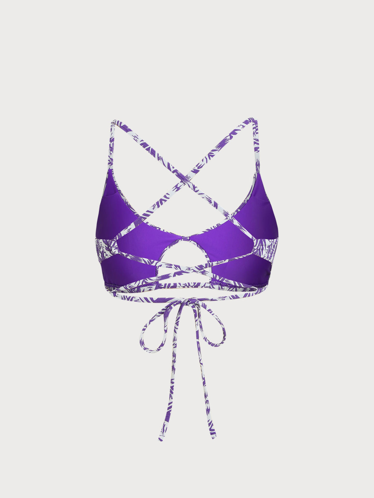 Women Woven Polyester Blended Bikini Tops Sustainable Bikinis - BERLOOK