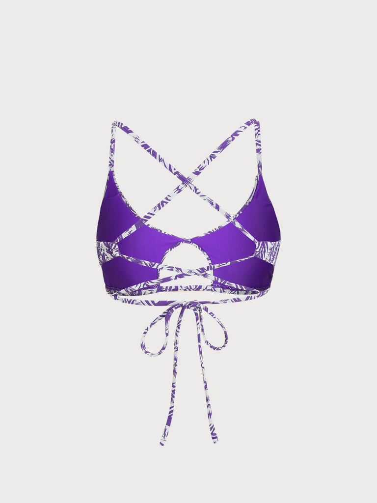 Women Woven Polyester Blended Bikini Tops Sustainable Bikinis - BERLOOK