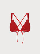Women Woven Polyester Blended Bikini Tops Sustainable Bikinis - BERLOOK
