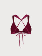 Women Woven Polyester Blended Bikini Tops Sustainable Bikinis - BERLOOK