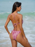 Women Woven Polyester Blended Bikini Tops Sustainable Bikinis - BERLOOK