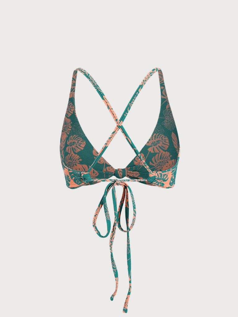 Women Woven Polyester  Blended Bikini Tops Sustainable Bikinis - BERLOOK