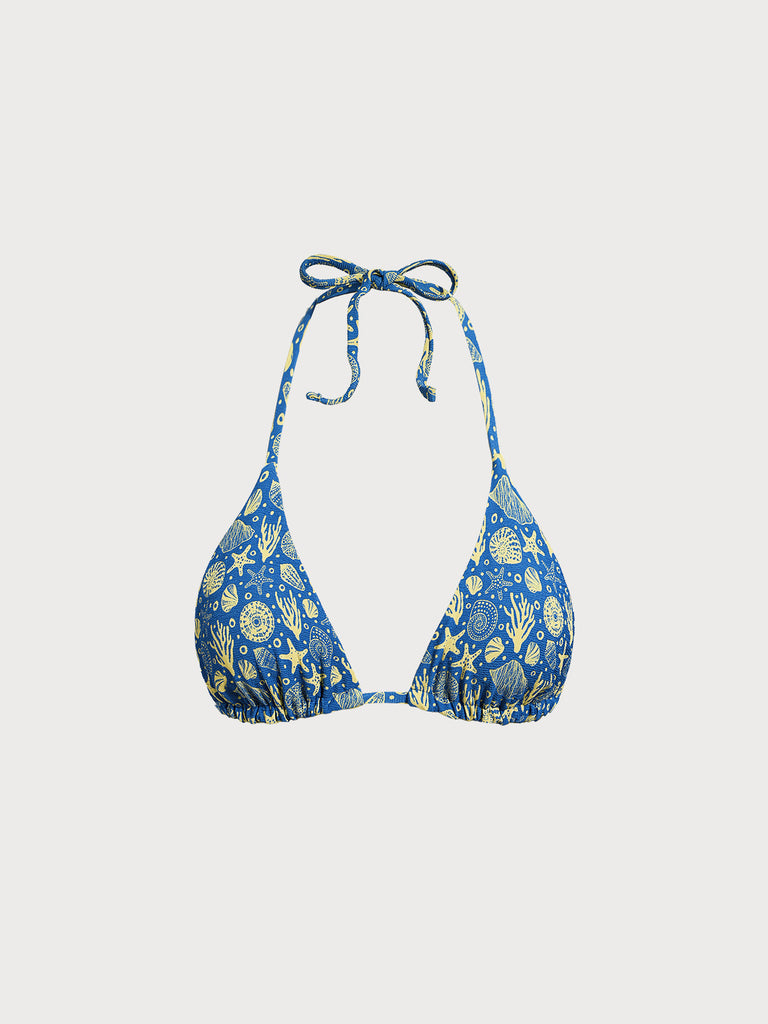 Women Woven Polyester Blended Bikini Tops Sustainable Bikinis - BERLOOK