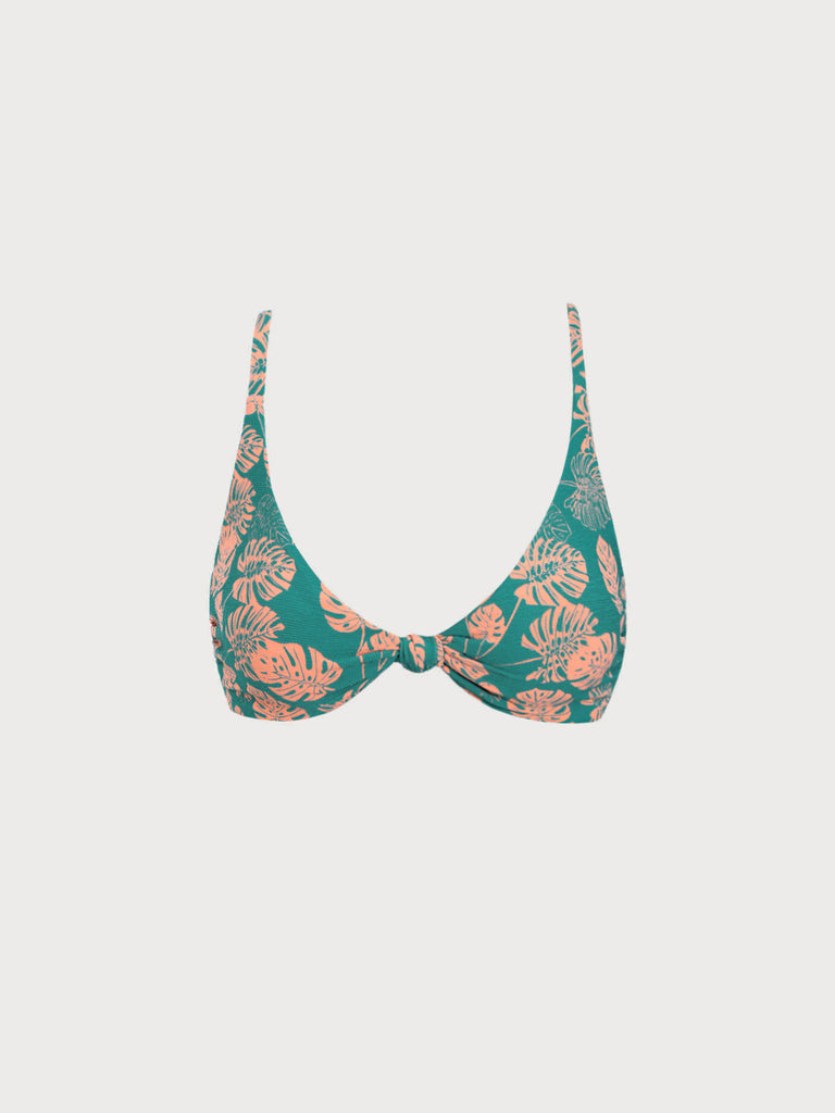 Women Woven Polyester  Blended Bikini Tops Sustainable Bikinis - BERLOOK