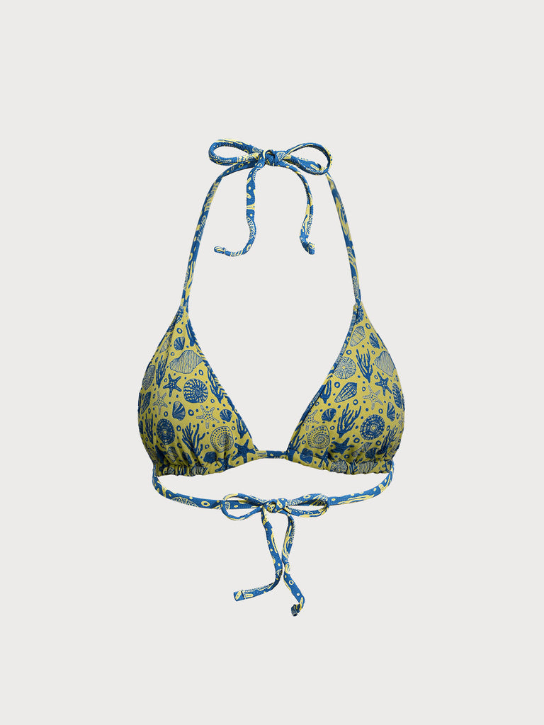 Women Woven Polyester Blended Bikini Tops Sustainable Bikinis - BERLOOK