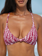 Women Woven Polyester Blended Bikini Tops Sustainable Bikinis - BERLOOK
