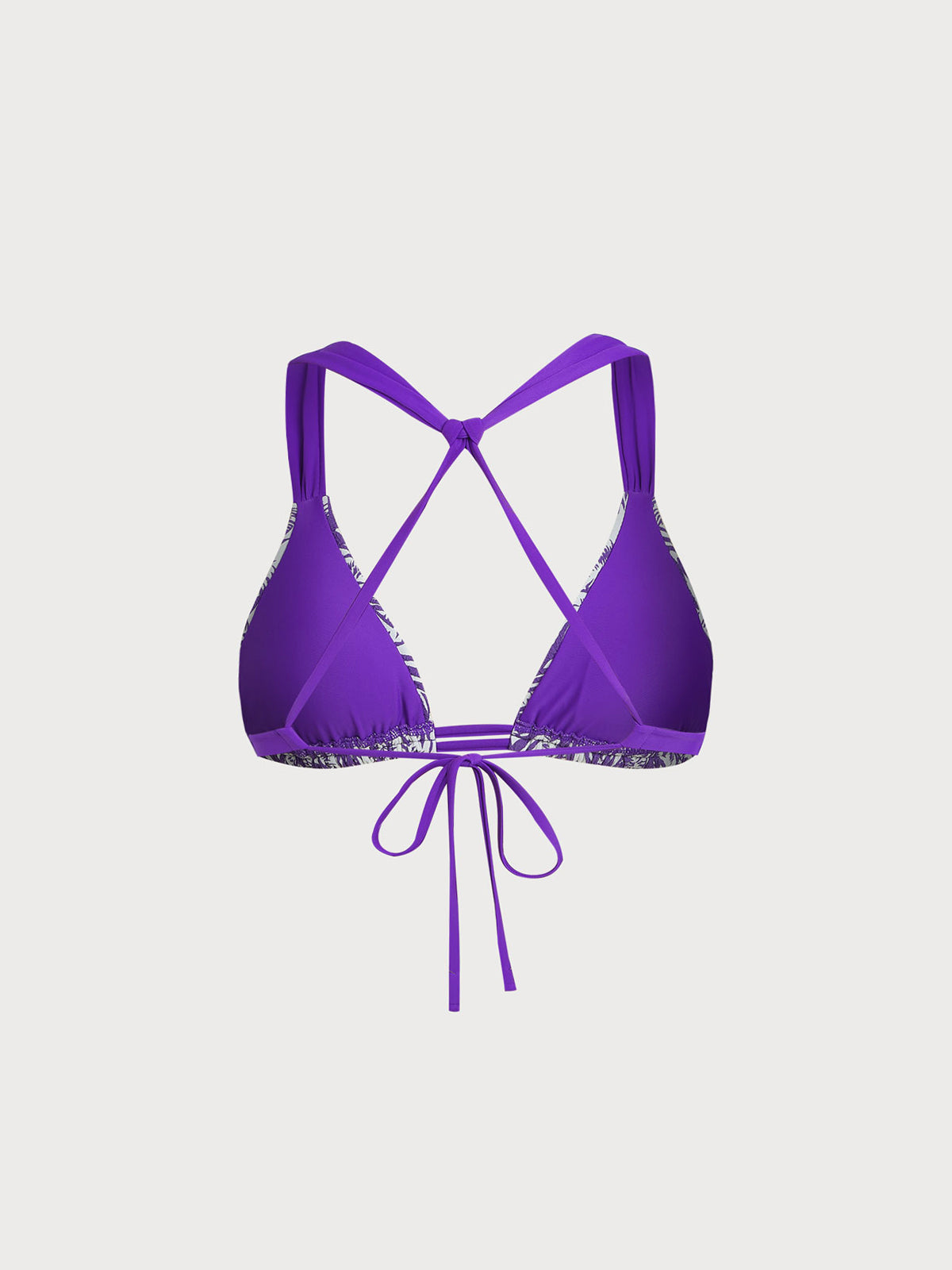 Women Woven Polyester Blended Bikini Tops Sustainable Bikinis - BERLOOK