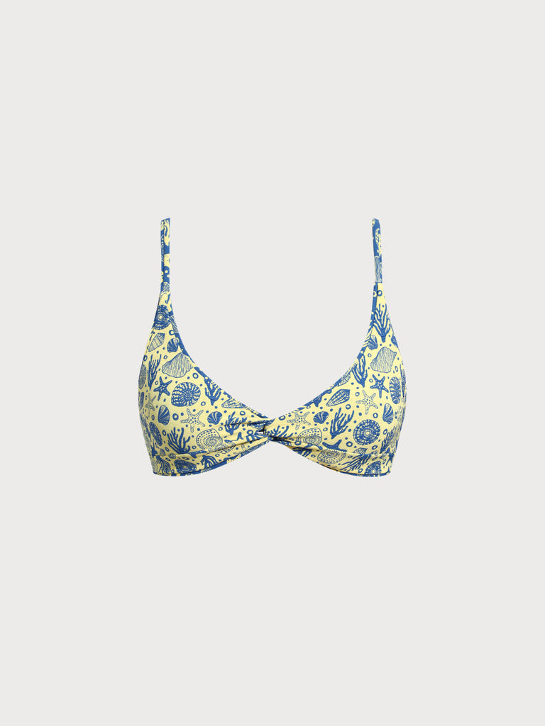 Women Woven Polyester Blended Bikini Tops Sustainable Bikinis - BERLOOK