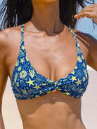 Women Woven Polyester Blended Bikini Tops Sustainable Bikinis - BERLOOK