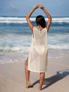 Women'S Knitted Acrylic Blended Cover-ups Sustainable Cover-ups - BERLOOK