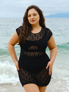 Women'S Knitted Acrylic Cover-ups Sustainable Plus Size Cover-ups - BERLOOK