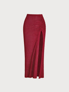 Women'S Knitted Acrylic Cover-ups Wine Red Sustainable Cover-ups - BERLOOK