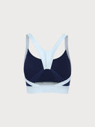 Women'S Knitted Nylon Contrast Color Yoga Sports Bra Sustainable Yoga Tops - BERLOOK