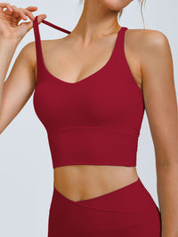 Women'S Knitted Nylon Sports Bra Sustainable Yoga Tops - BERLOOK