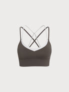 Women'S Knitted Nylon Sports Bra Sustainable Yoga Tops - BERLOOK