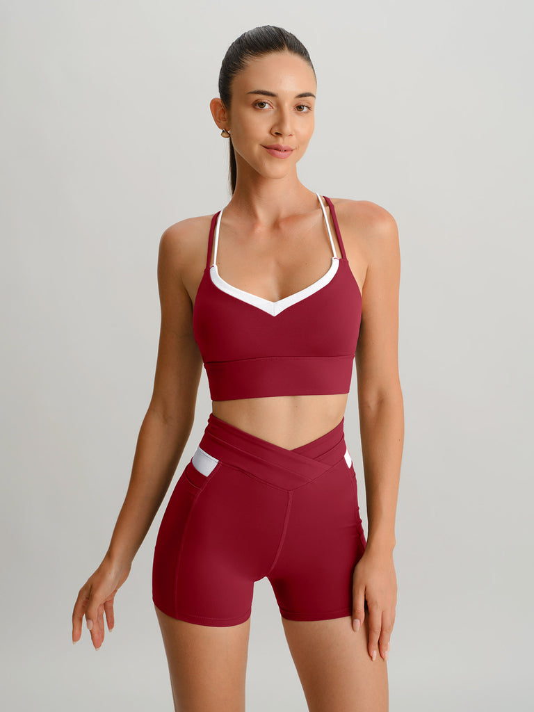 Women'S Knitted Nylon Sports Bra Sustainable Yoga Tops - BERLOOK